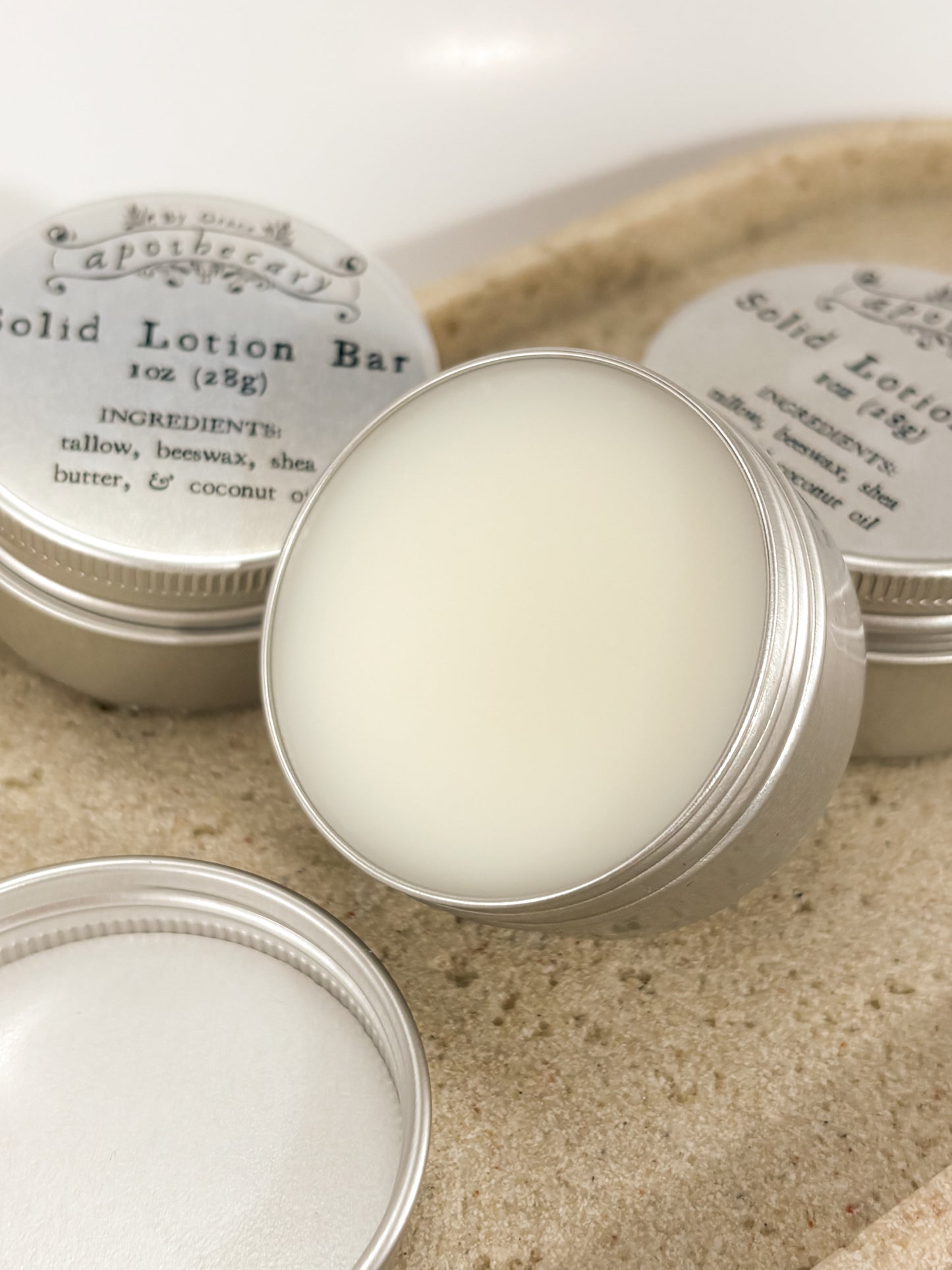 Tallow Solid Lotion - Available in tins or travel container