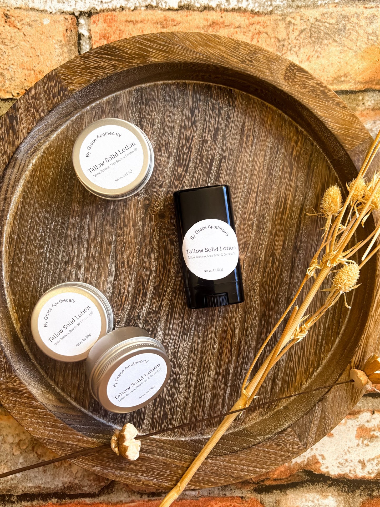 Tallow Solid Lotion - Available in tins or travel container