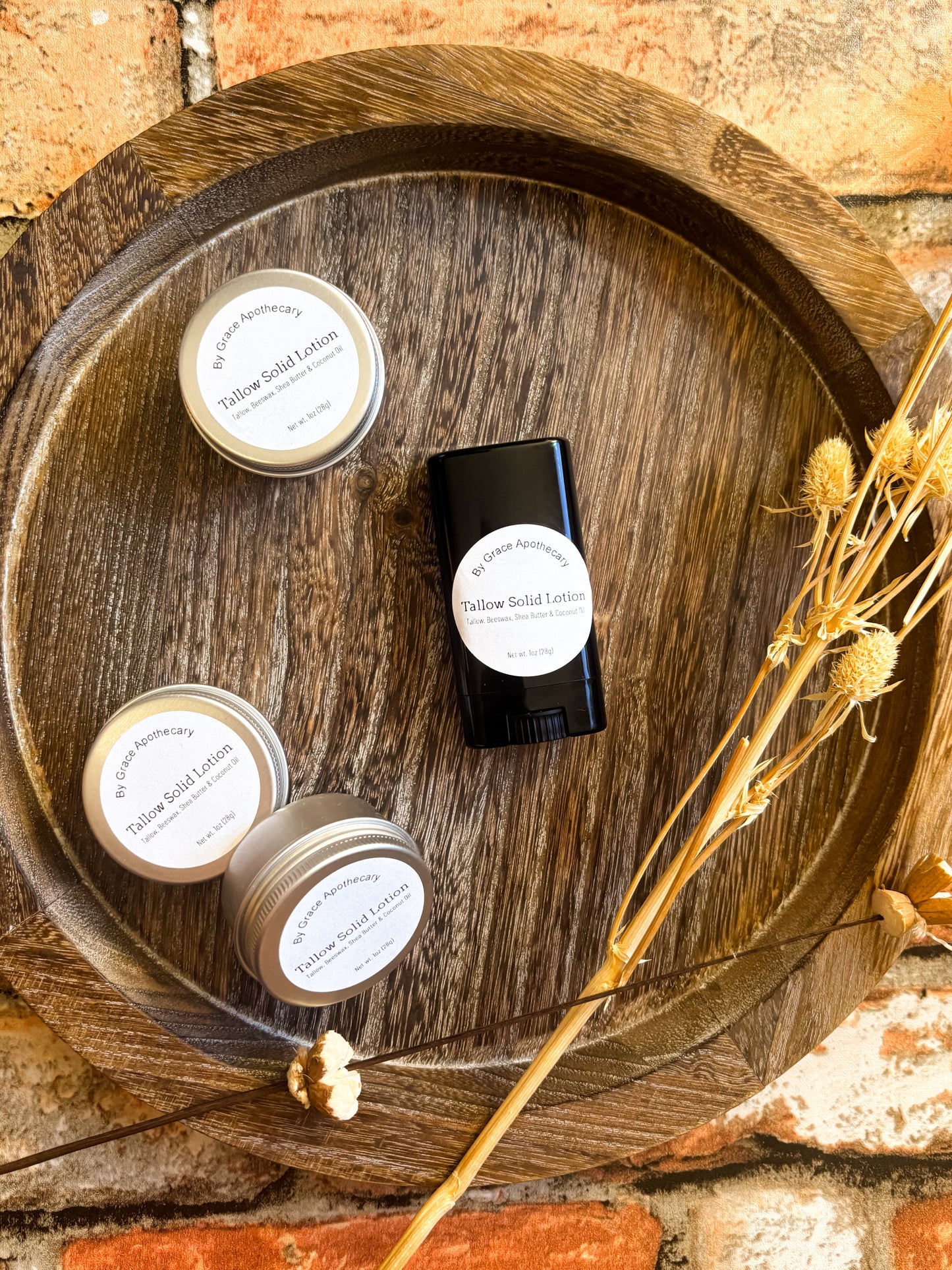 Tallow Solid Lotion - Available in tins or travel container