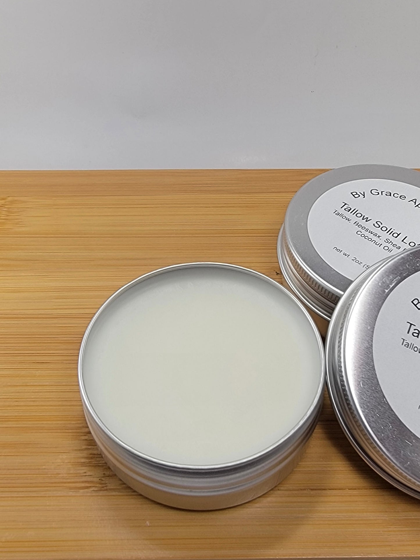 Tallow Solid Lotion - Available in tins or travel container